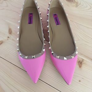 Kâtypeny studded pink flats size 42 (size 10)